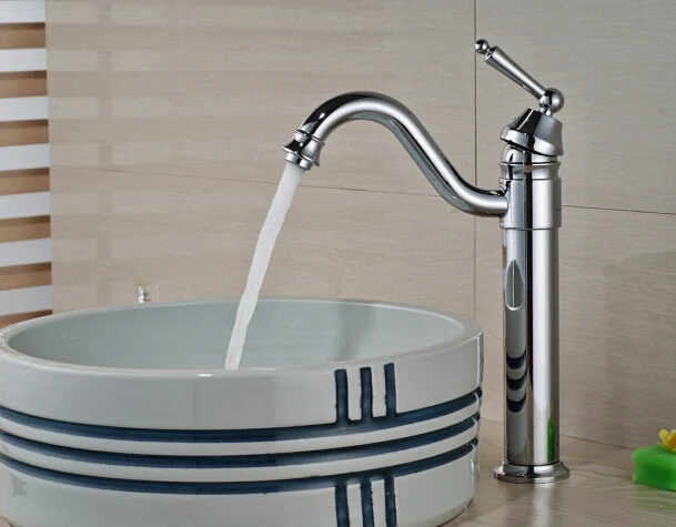 

Free Shipping!Deck Mounted Bathroom Basin Faucet Sink Mixer Single Handle