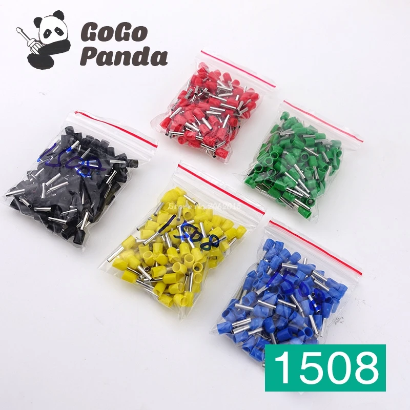 Бесплатная доставка 100 шт. обжимной штифт для провода 16awg цветной наконечник