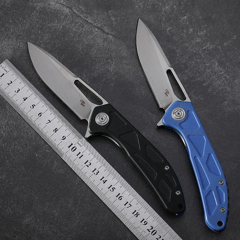 

CH3509G10 handle pocket knife D2 steel ball bearing tumbling folding EDC tool camping walking self-defense rescue hunting knives