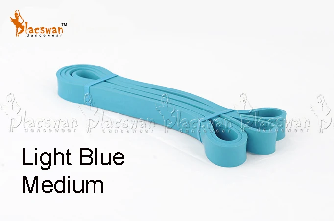 Натуральная латексная резина эластичная петля ремешок для занятия балетом и тренажерный зал гибкость тренировки theraband Эспандеры 3 достоинств - Цвет: Light Blue  - Medium