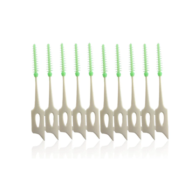 40 pcs/box Push Pull Interdental Brush Gum Interdental Brush