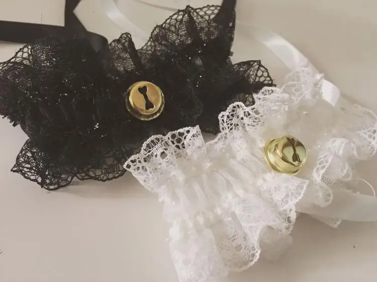 Женское белье, сексуальное, сексуальное, эротическое, на заказ, панк, Babydoll, черное, белое кольцо, кружево, регулируемый галстук, воротник