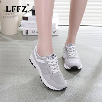 

LFFZ Sneakers Women New Breathable Spring Casual Shoes Basket Flats Female Platform Shoes Trainers Shoes ZLL148