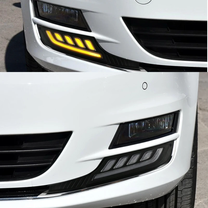 Светодиодный светильник дневного света для Volkswagen Golf 7 2013 12 В DRL противотуманная фара, автомобильные аксессуары