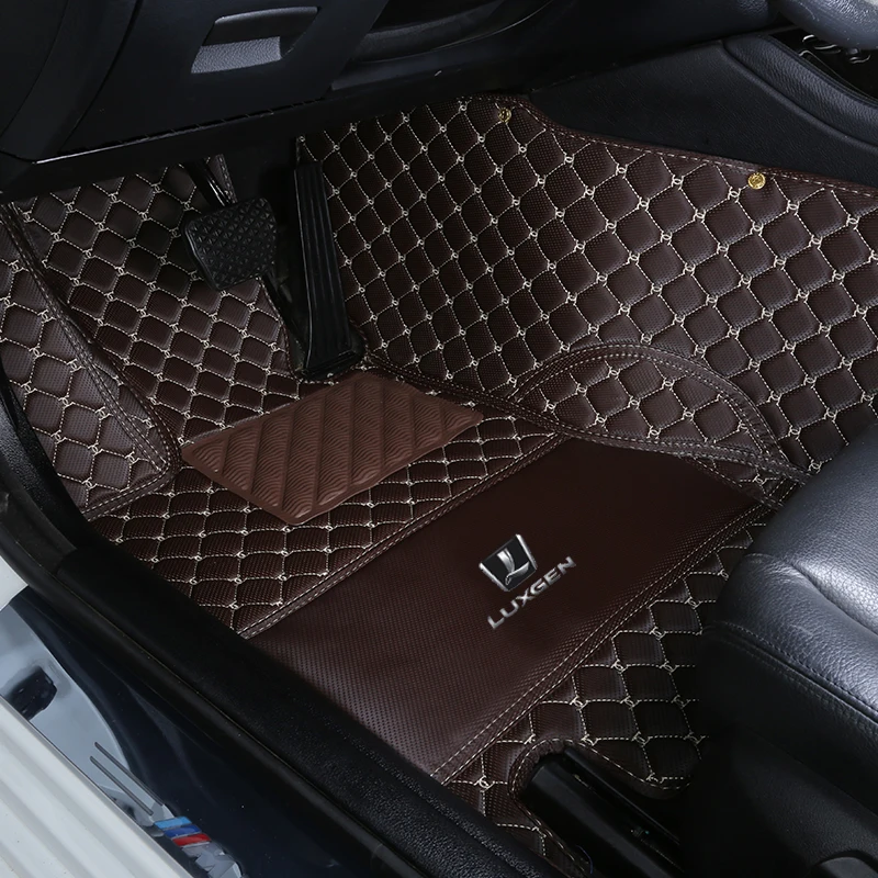 

Golf 7 6 R Cross T-ROC Teramont Phideon Touran Santana Atlas Touareg Jetta Beetle Leather car floor mats carpet pad