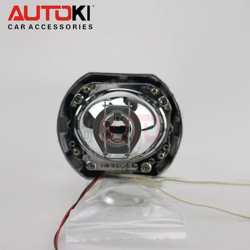 Autoki CCFL 2,5 дюйма Мини HID линзы проектора bi Xenon+ ксеноновая лампа+ CCFL ангельский глаз Halo для автомобильных фар комплект для модернизации