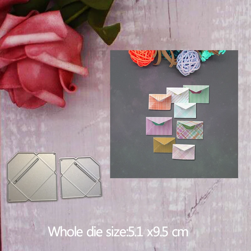 

5.1*9.5cm Envelope Metal Die Cuts Cutting Dies For DIY Scrapbooking Embossing Paper Cards Making Decorative Craft Supplies 2019