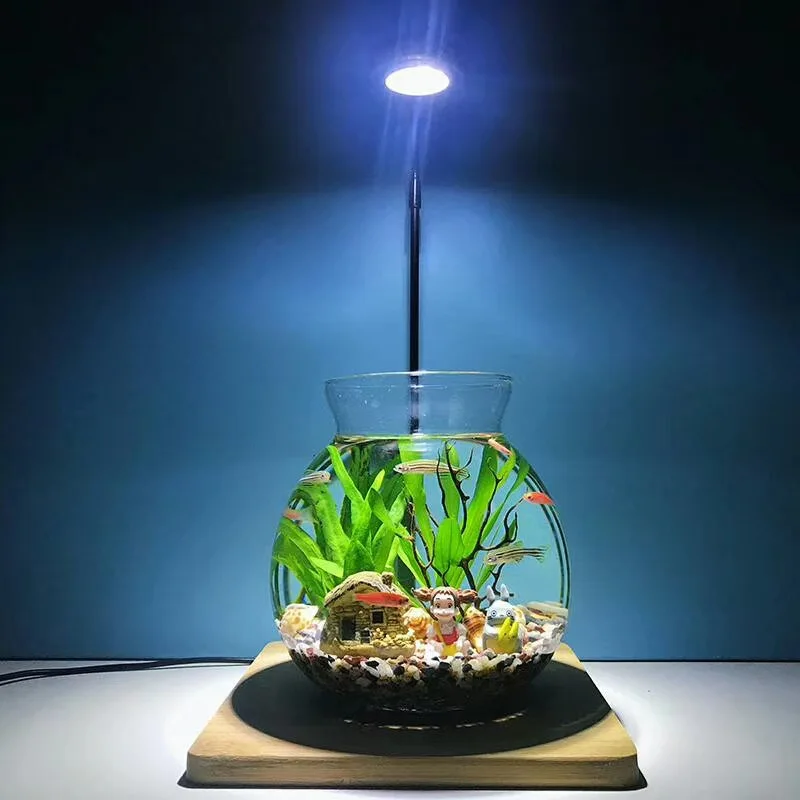 

Aquarium Lighting Fish Tank Light Hood with Extendable Brackets, White and Blue LEDs