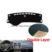 Для suzuki S. cross s cross двойной слой силикагель приборной панели автомобиля Инструмент платформа стол Избегайте светильник коврики крышка наклейка