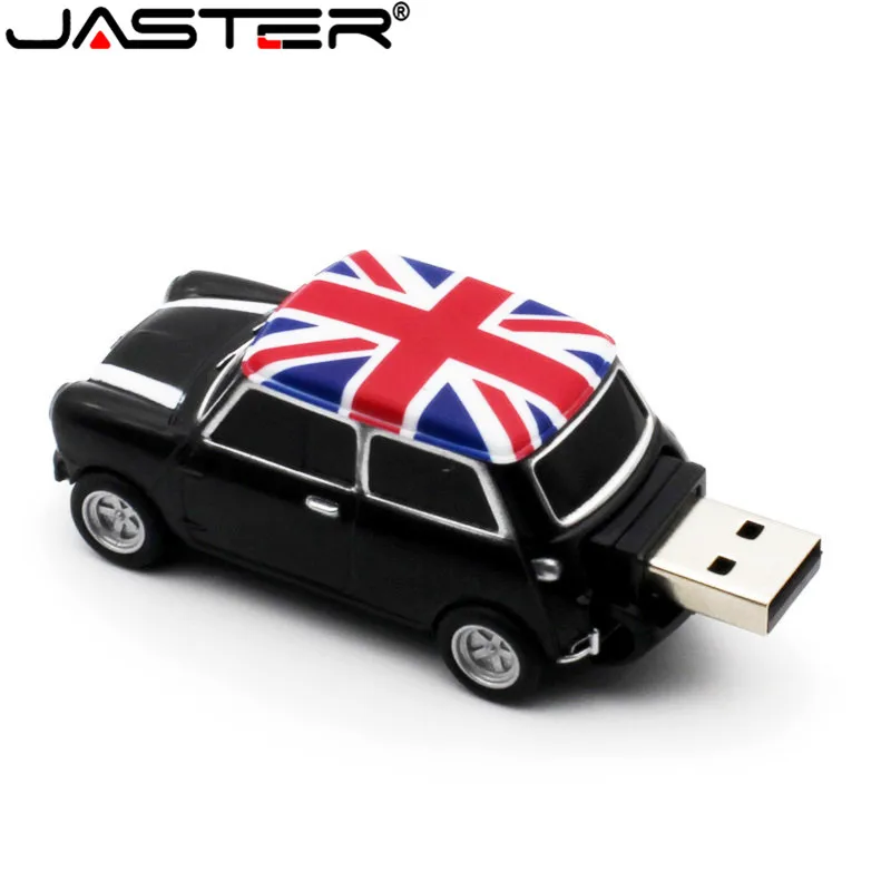 JASTER красная модель автомобиля Флешка 4 ГБ 8 ГБ 16 ГБ 32 ГБ 64 ГБ USB 2,0 USB флеш-накопитель карта памяти, Флеш накопитель в подарок U dick