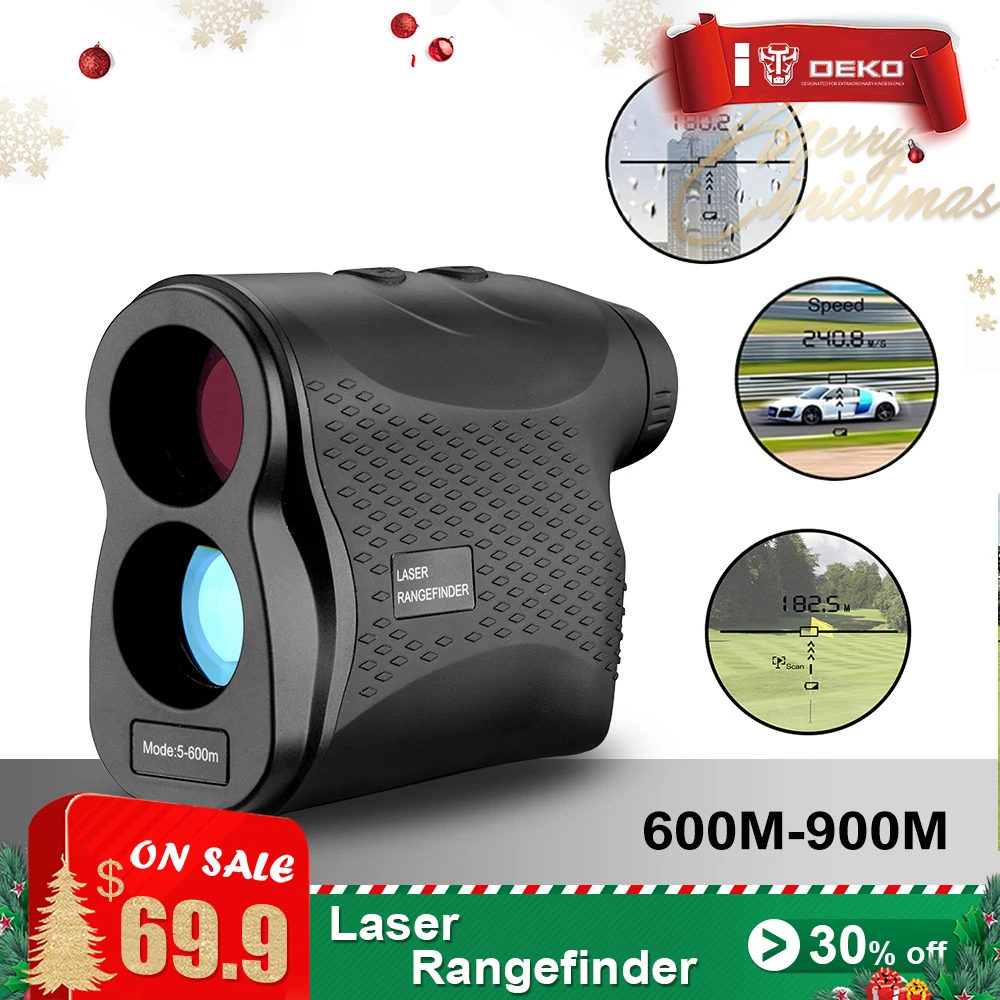

DEKOPRO Laser Rangefinder Golf Hunting Measure Telescope Digital Monocular Laser Distance Meter Speed Tester Laser Range Finder