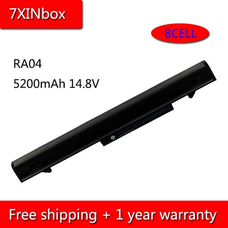 Аккумулятор 7XINbox 8Cell 5200 мАч 14 8 в RA04 для ноутбука HP ProBook 430 G1 G2 H6L28ET H6L28AA HSTNN IB5X