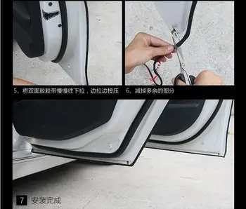

10 m Car door protection rubber stickers for volkswagen golf 5 audi a1 seat exeo citroen c5 ford fiesta peugeot 306 Car-styling