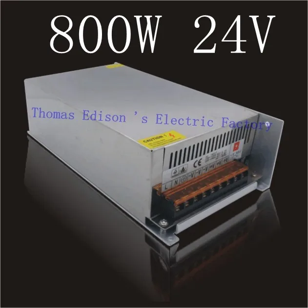 Коммутации Питание 800 w 24 v 33A вход AC110 или 220 V для лампы с лентами источник питания трансформатор напряжения новый