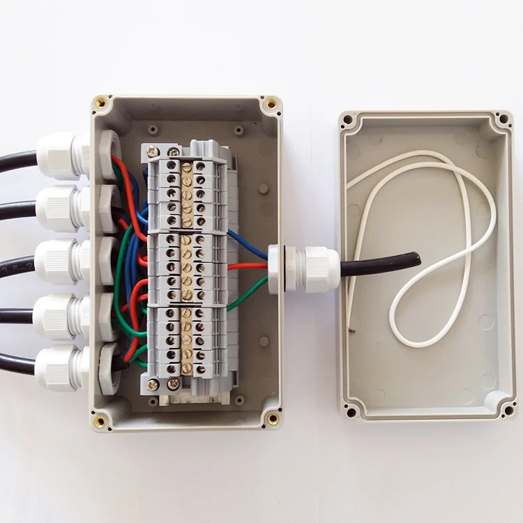 Высокое качество ABS DIY водонепроницаемая распределительная коробка, многофункциональная электрическая распределительная коробка 1 вход 5 выход 160*90*60 мм uk2.5b