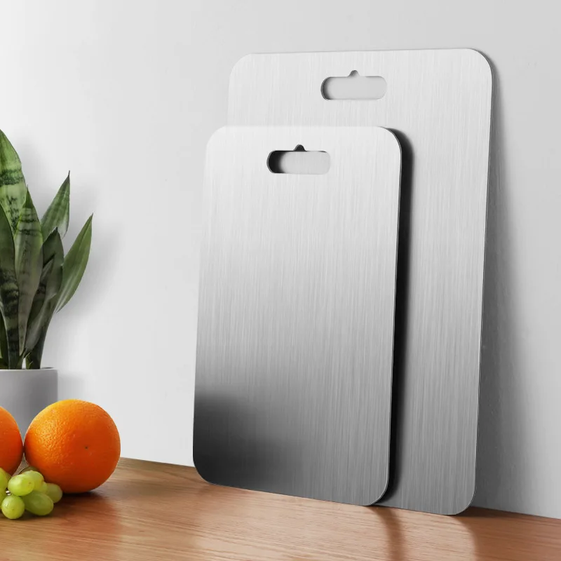 

Kitchen Tool Knife Tool 304 Stainless Steel Cutting Board Kitchen Chopping Blocks Tool