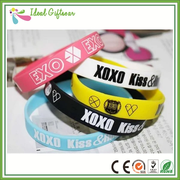 Best Ing Colorful Printing Silicone Wristband Customized Logo Best Ing Colorful Printing Silicone Wristband Customized Logo Text Bracelets For Events In Charm From Jewelry Accessories
