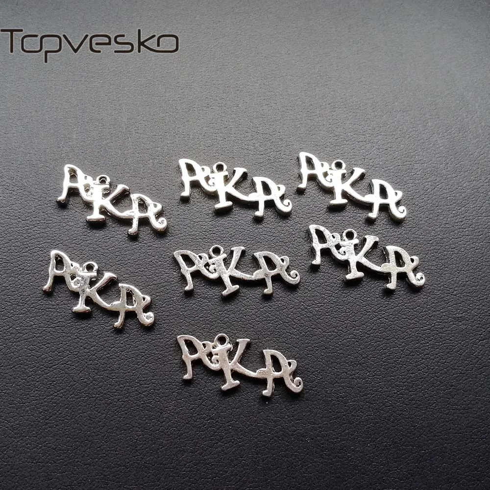 

Sorority charm Bracelet And Necklace AKA letters Charm