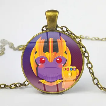 

Fast 60pcs/lot Good Quality New Style Avengers Thanos Spiderman Necklace Gift For Man Women Jewelry Necklace Chain G
