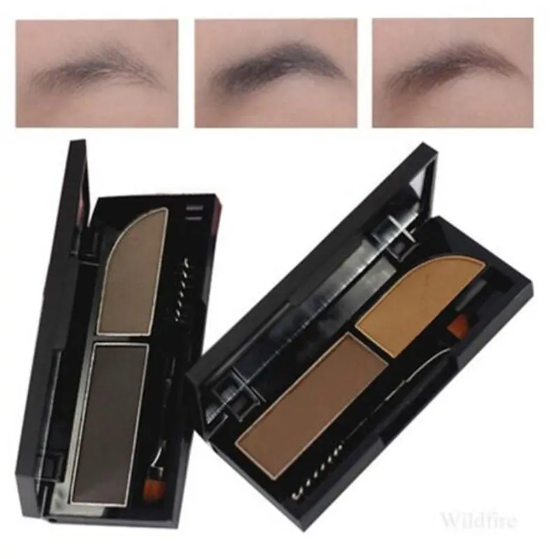 

2 Color Mixed Eyebrow Cake Powder Brow Powder makeup Eyebrow Shadow Natural