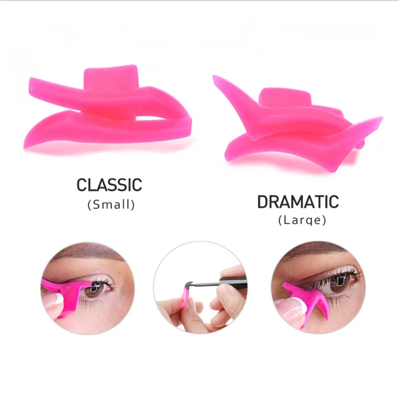 2Pcs Black Wing Shape Portable Cosmetic Liquid Eye Liner Eyeliner Mold