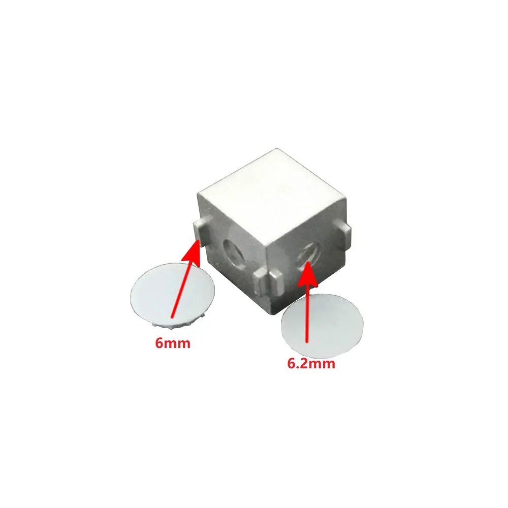 1PCS Aluminium parts 2 way right Angle connection rectangular box windows and doors profiles accessories
