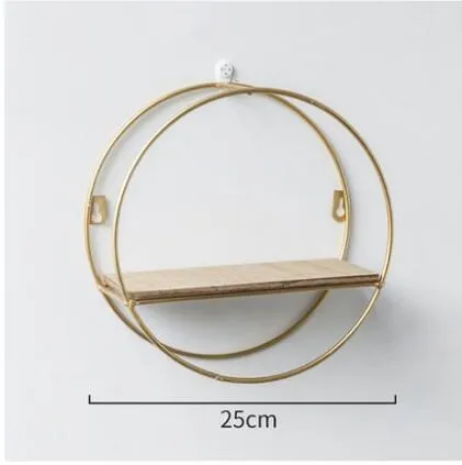 Скандинавские металлические массивные деревянные простые геометрические настенные подвесные аксессуары для дома стеллаж для хранения гостиной настенная декоративная полка
