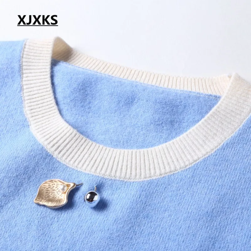 XJXKS 2018 الخريف النساء أزياء الملابس السترة سترة الراقية مزاجه roupas الأنثوية المرأة البلوزات
