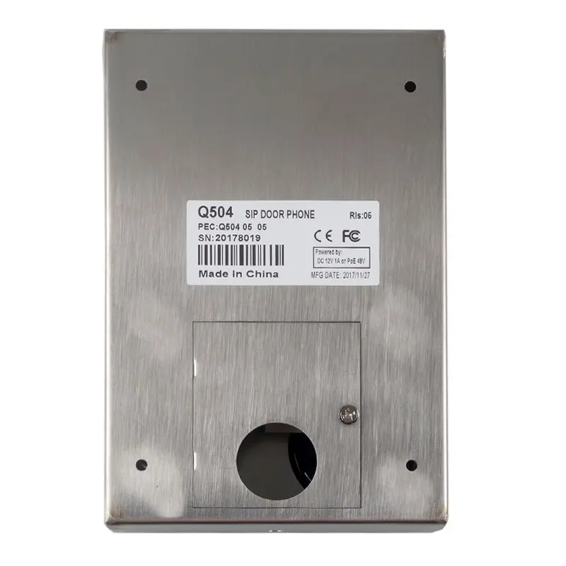 IP55 Водонепроницаемый SIP дверной телефон 12V DC или 48V PoE IAX2 дверь сталь 1 реле|sip door