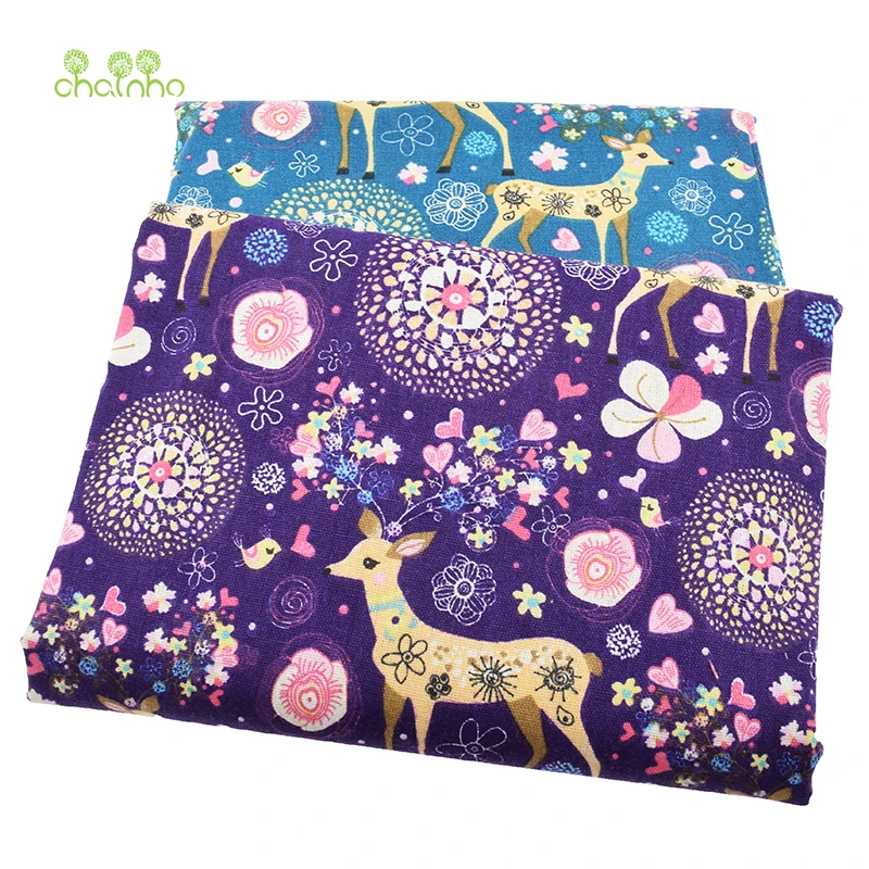 

Printed Cotton Linen Fabric For Patchwork Quilting Sewing DIY Sofa Table Cloth Furniture Cover Tissue Curtain Bag Cushion Fabric