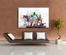Watercolor Abstract Avengers Movie Poster Print in Canvas Home Living Room Bedroom Art Paintings Mural Frameless Watercolor Abstract Avengers Movie Poster Print in Canvas Home Living Room Bedroom Art Paintings Mural Frameless