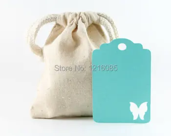 

Butterfly Aqua Tags, Wedding Tags, Favor Gift Tags, Wish Tree Thank You Tags, Die Cut Pram, Wish Tree, Gift Tags