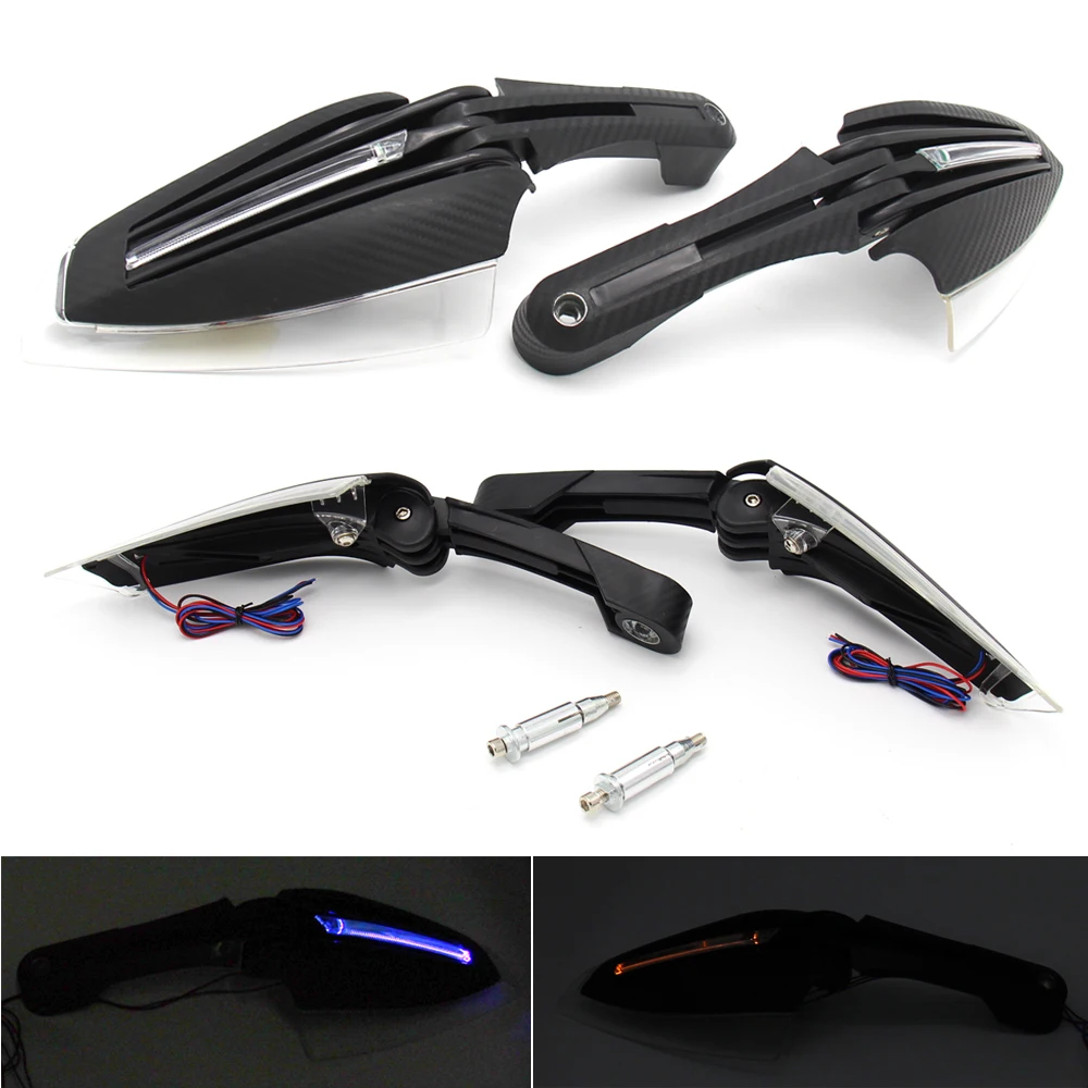 

Pair 22mm 7/8'' Motorcycle Hand Guard LED Turn Signal Light Hand Protection for YAMAHA FZ8 Honda KTM SUZUKI Motobike Handguard