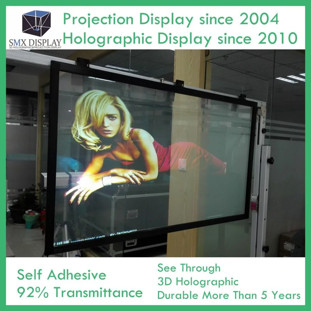 1 52x10 м голографические проекции экран пленка 3D Holo магазин окно реклама|holographic