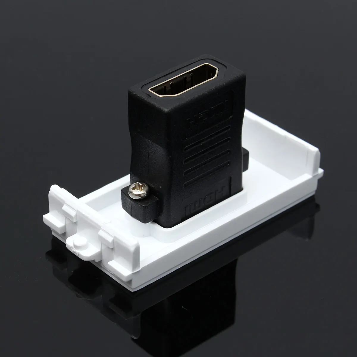 Лучшее предложение Белая настенная панель с 1 портом HDMI розетки соединитель