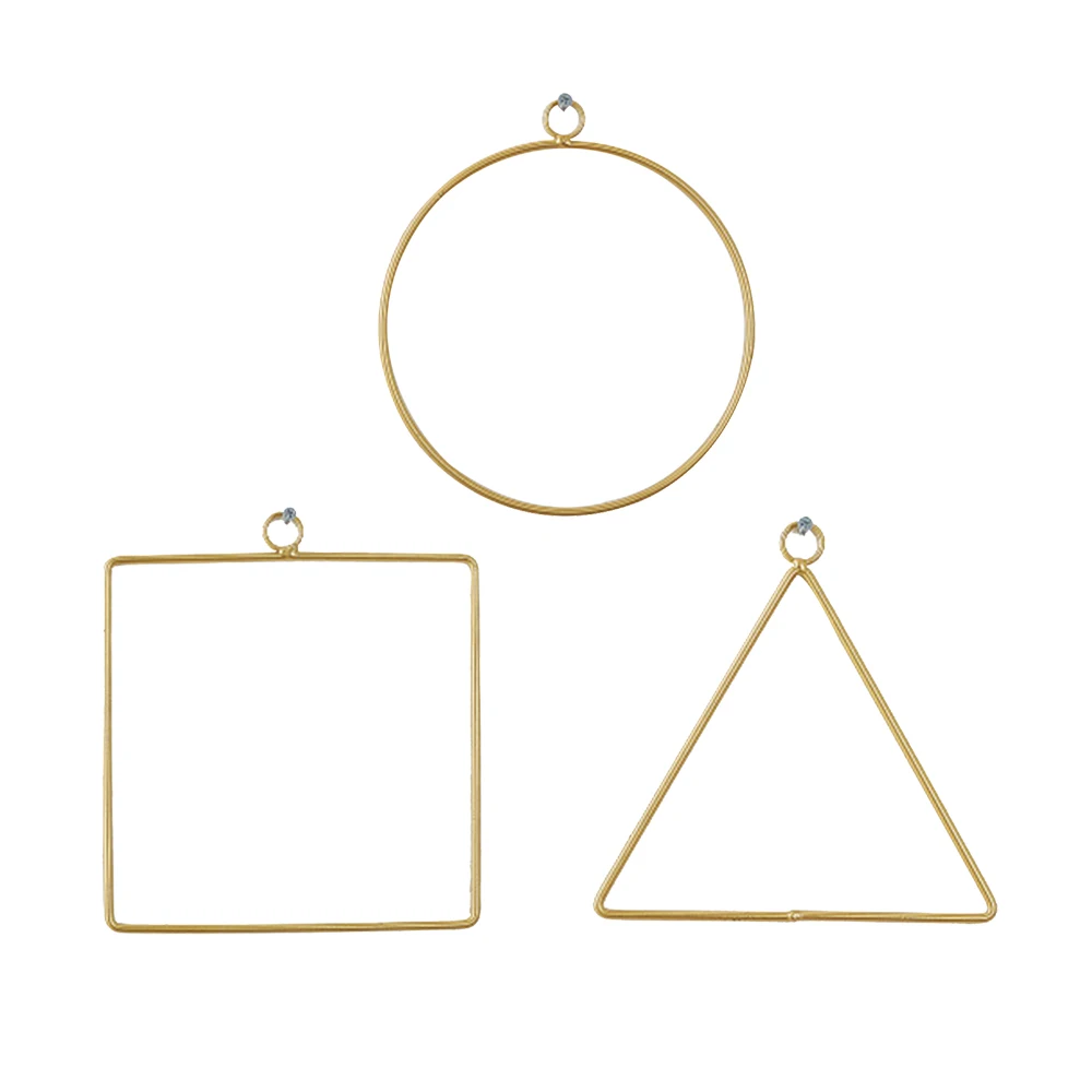 

New 3 Shape Portable Iron Ring Garland Artificial Plant Flower Rack Christmas Wreath Flowers Hoop DIY Wedding/Patry/Home Decor