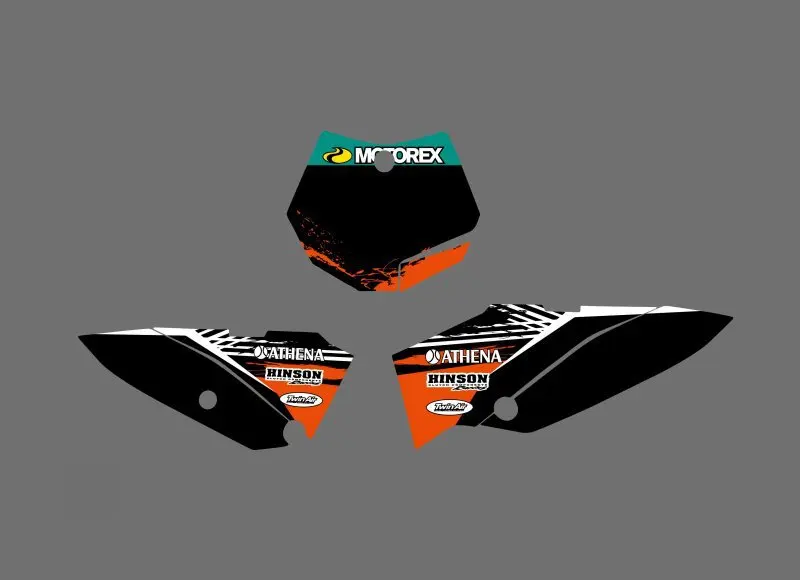 H2CNC 0534 графика и фоны наклейки Наборы для KTM SX 65 2009 2010 2011 2012|sticker kit|team graphicsdecal kit |