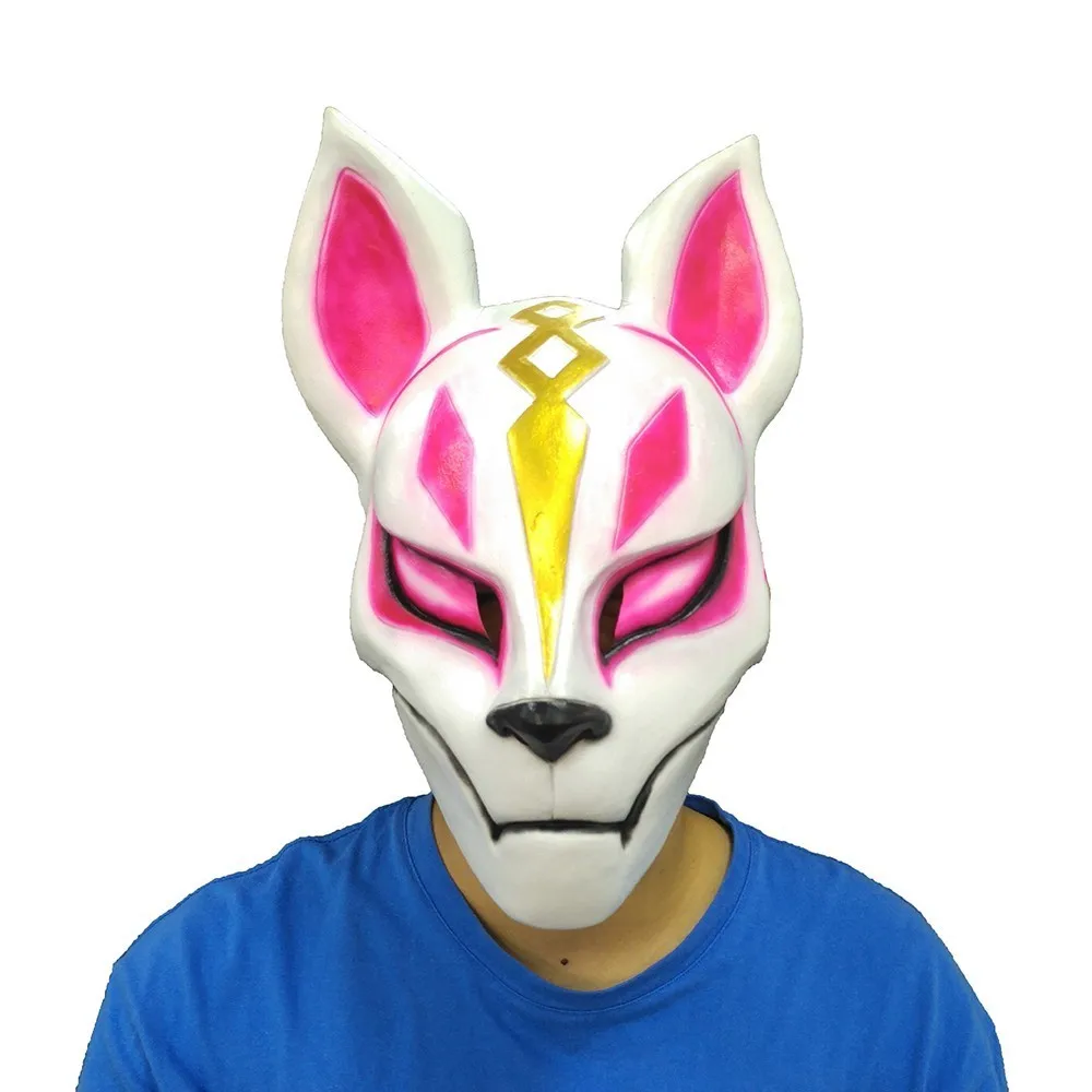 Фильм Animail латекс маска Битва игры серый Foxy Маска Косплей Хэллоуин вечерние Опора