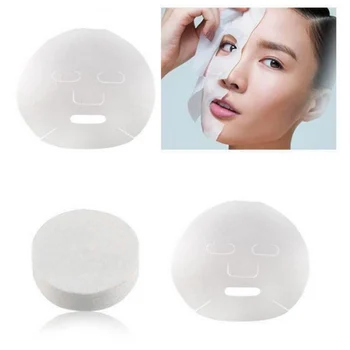 

New 100pcs Cotton Facial Face Mask Sheet Paper DIY Soft Breathable Non-toxic Skin Care