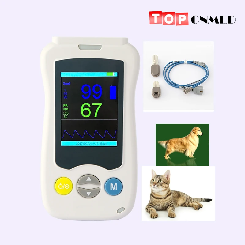

Pets Dog Cat Vet Veterinary Handheld Pulse Oximeter Medical Portable Handheld Blood Oxygen SpO2 saturation oxymetre