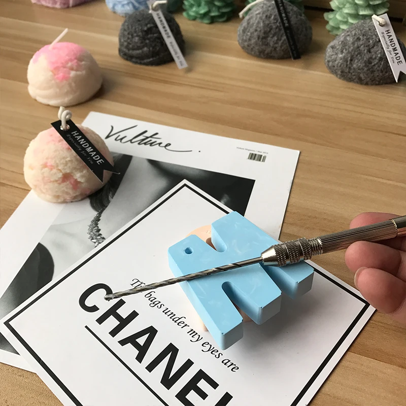 

Manual drilling DIY mold candle puncher Wenwan manual drilling DIY metal manual drill