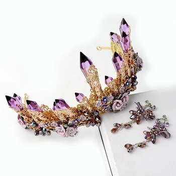 

Baroque studio with icicles princess crown ornaments bride wedding