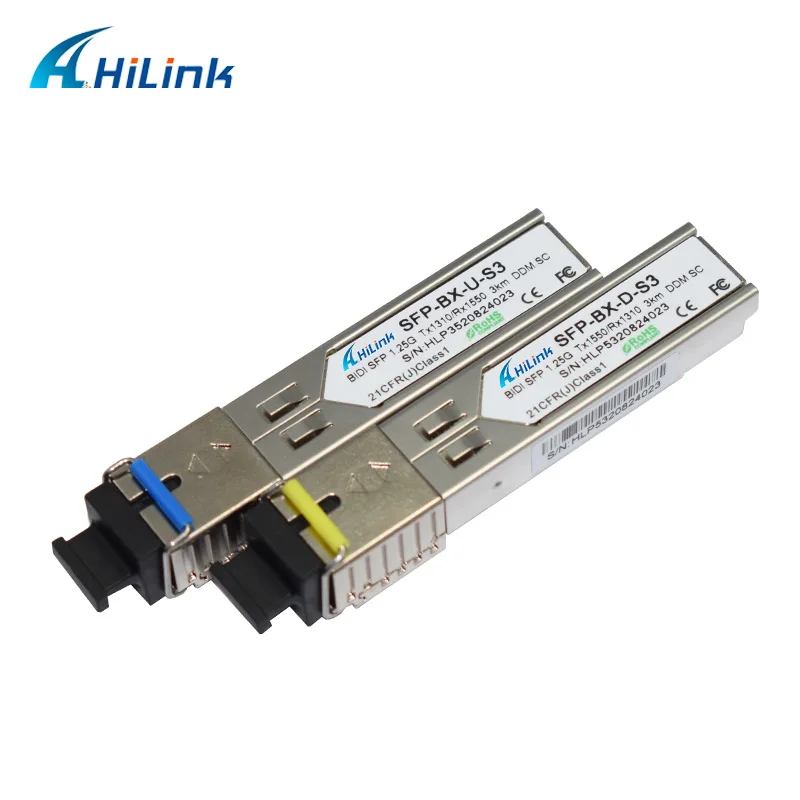 1,25 г BiDi SFP 3 км 1310 нм/1550 нм 1000 база WDM SFP LC/SC опционально