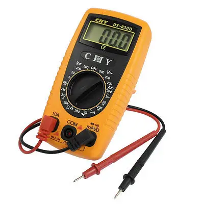 

Voltmeter Volt Amp Ohm Digital Multimeter w 2 Test Leads