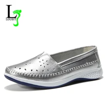 Женская обувь на плоской подошве; дышащие повседневные лоферы; летние кроссовки из искусственной кожи; женская обувь; удобная обувь; слипоны; большие размеры 35-42