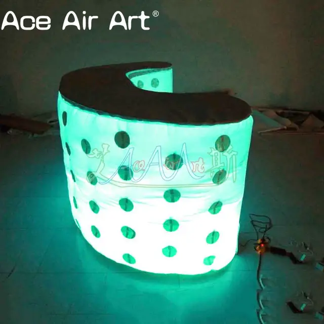 Colorful Inflatable Bar Counter Bar Service Desk Reception Desk
