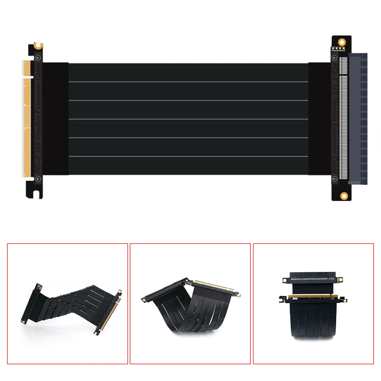 

Ubit New PCI Express PCIe3.0 16x Flexible Cable Card Extension Port Adapter High Speed Riser Card (20cm)