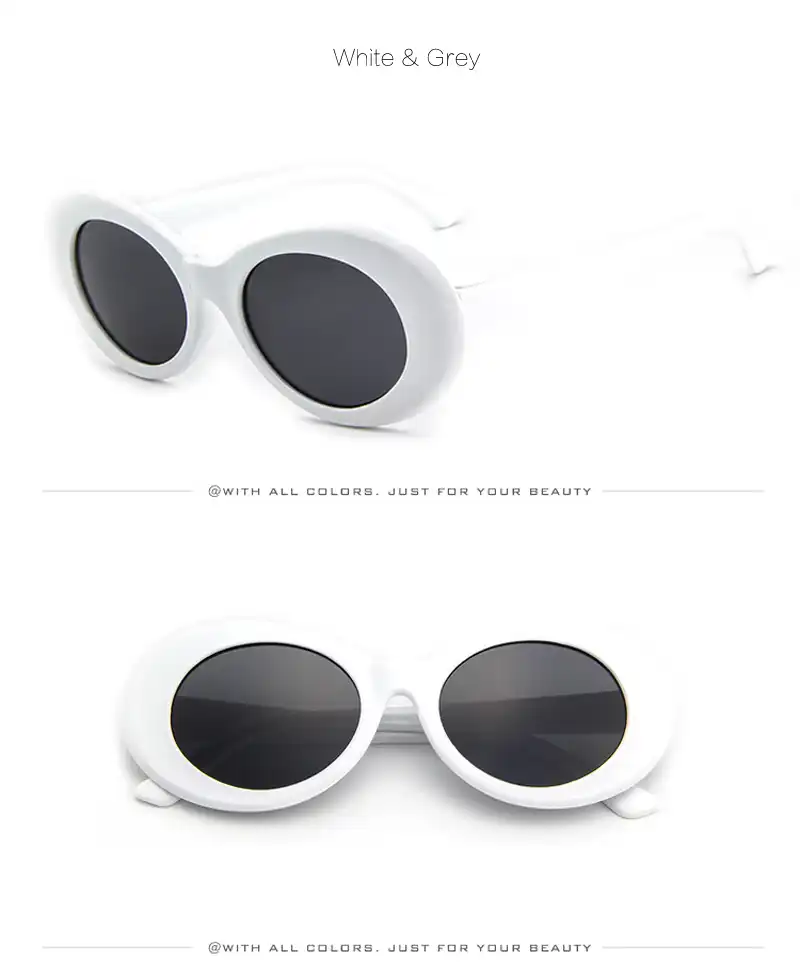 Oval Retro Kurt Eyewear Mens Nirvana Cobain Plastic Frame Glasses Designer Sun Classic Vintage Men For Sunglasses Brand A3RqL54j