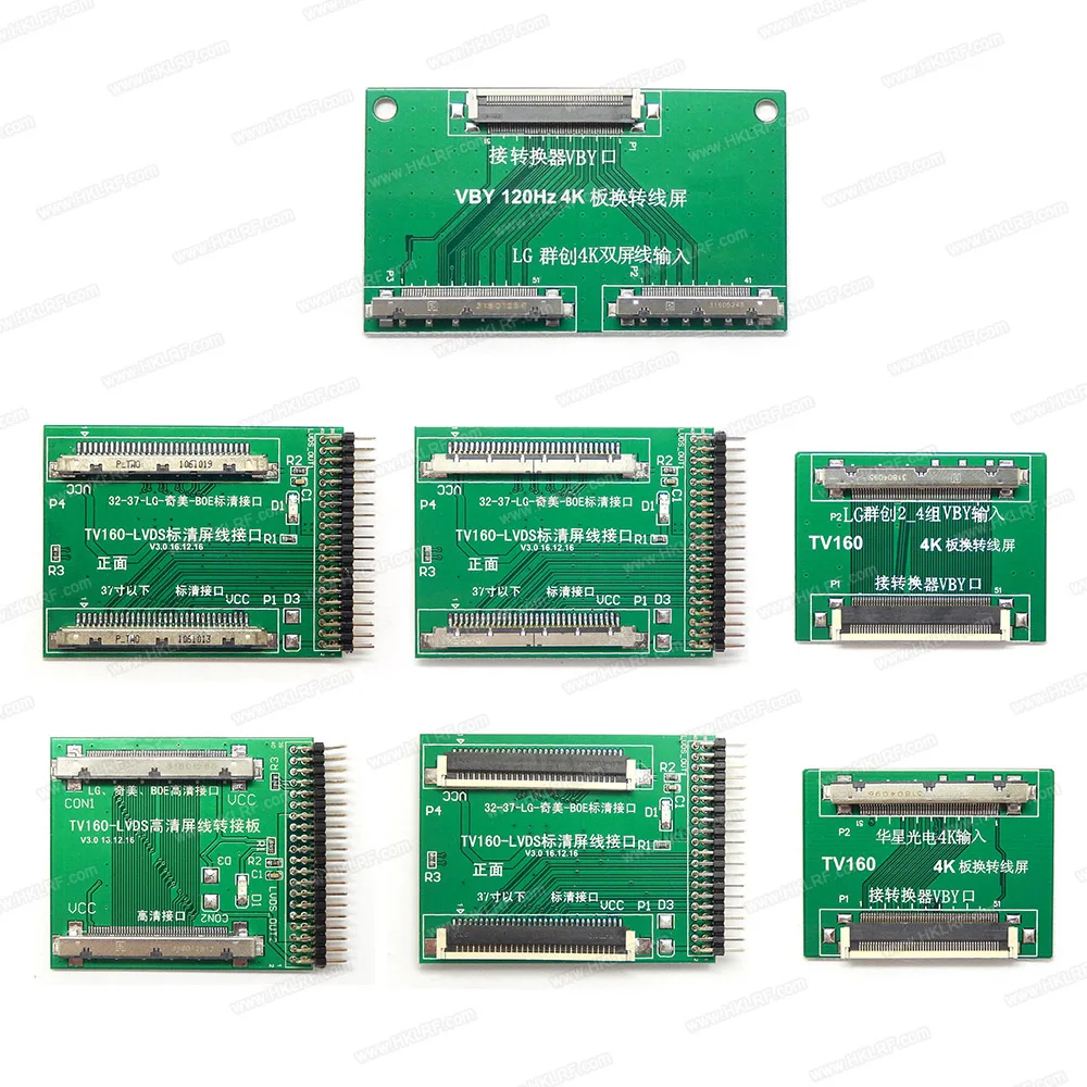 ЖК дисплей Vbyone LVDS в HDMI конвертер + 7 панелей адаптеров|Теле- и радиовещательное