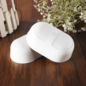 

[Seven Neon]2018 Bedroom Light White Automatic Light Sensing 10 LED Motion Sensing Night Light Battery Power Human Sensor Lamp